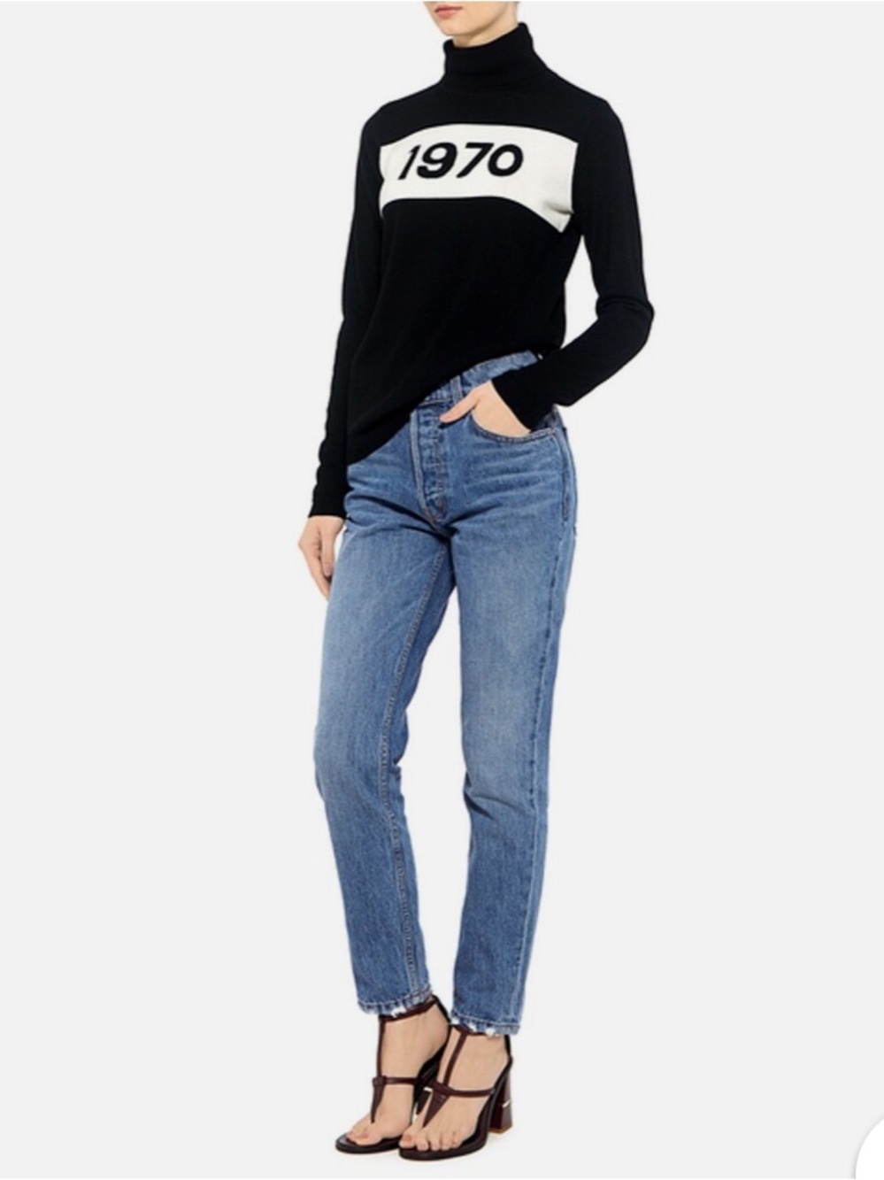 Derek Lam Blue High-Rise Cropped Skinny Jeans * read description pls*